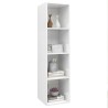 Meuble TV mural Blanc brillant 37x37x142,5 cm Bois d’ingénierie 