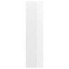 Meuble TV mural Blanc brillant 37x37x142,5 cm Bois d’ingénierie 