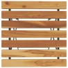 Table de bistro pliante 55x54x71cm Bois de teck solide et acier 