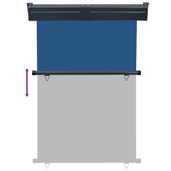 Auvent latéral de balcon 125x250 cm Bleu 
