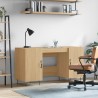 Bureau chêne sonoma 140x50x75 cm bois d'ingénierie 