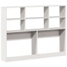 Tête de lit avec rangement blanc 120 cm bois massif de pin 