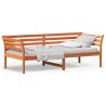 Lit de jour sans matelas cire marron 100x200 cm pin massif 