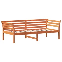 Lit de jour sans matelas cire marron 100x200 cm pin massif 