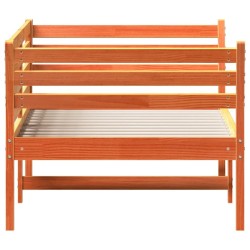 Lit de jour sans matelas cire marron 100x200 cm pin massif 