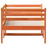 Lit de jour sans matelas cire marron 100x200 cm pin massif 
