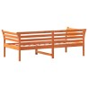 Lit de jour sans matelas cire marron 100x200 cm pin massif 