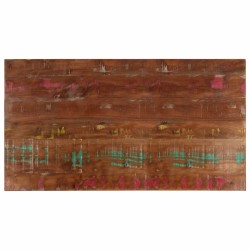 Dessus de table 100x50x3,8cm rectangulaire bois massif récupéré 