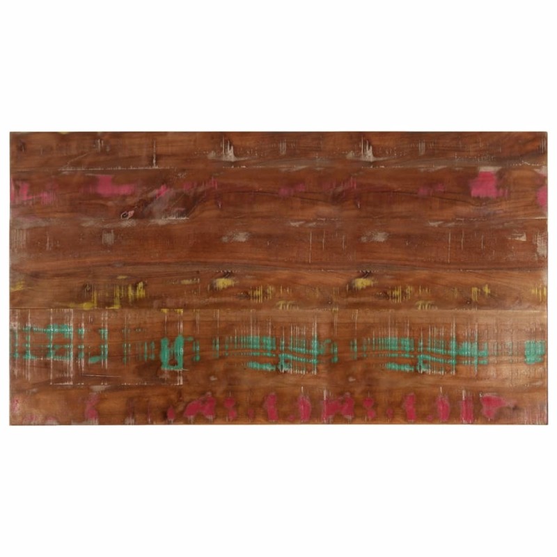 Dessus de table 100x50x3,8cm rectangulaire bois massif récupéré 