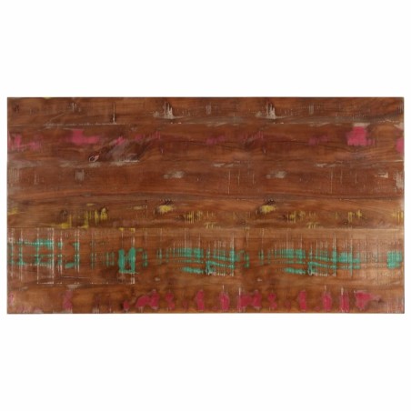 Dessus de table 100x50x3,8cm rectangulaire bois massif récupéré 