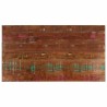 Dessus de table 100x50x3,8cm rectangulaire bois massif récupéré 