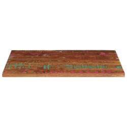 Dessus de table 100x50x3,8cm rectangulaire bois massif récupéré 