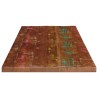 Dessus de table 100x50x3,8cm rectangulaire bois massif récupéré 