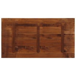 Dessus de table 100x50x3,8cm rectangulaire bois massif récupéré 