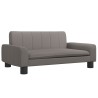 Lit pour chien taupe 70x45x30 cm tissu 