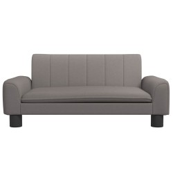 Lit pour chien taupe 70x45x30 cm tissu 