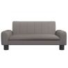 Lit pour chien taupe 70x45x30 cm tissu 