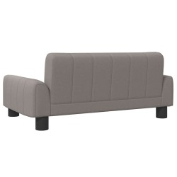 Lit pour chien taupe 70x45x30 cm tissu 