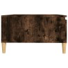Table basse chêne fumé 90x60x35 cm bois d'ingénierie 