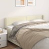 Tête de lit avec oreilles Crème 163x16x78/88 cm Similicuir 