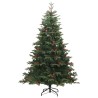Sapin de Noël artificiel avec pommes de pin et baies 210 cm 