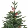 Sapin de Noël artificiel avec pommes de pin et baies 210 cm 