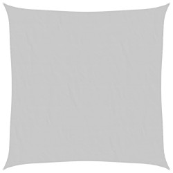 Voile d'ombrage gris clair 7x7 m 100% polyester oxford 