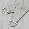 Voile d'ombrage gris clair 7x7 m 100% polyester oxford 