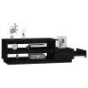 Table basse Noir 120x50x40,5 cm Bois massif de pin 
