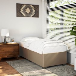 Cadre de lit sans matelas cappuccino 80x200 cm similicuir 