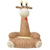 Chaise en peluche pour enfants Girafe Marron  