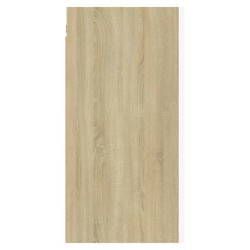 Meubles TV 2 pcs Blanc et chêne sonoma Bois d’ingénierie 