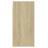 Meubles TV 2 pcs Blanc et chêne sonoma Bois d’ingénierie 
