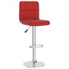 Tabouret de bar Rouge bordeaux Similicuir 