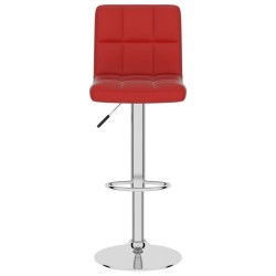 Tabouret de bar Rouge bordeaux Similicuir 