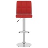Tabouret de bar Rouge bordeaux Similicuir 