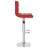 Tabouret de bar Rouge bordeaux Similicuir 