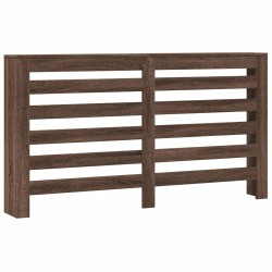 Cache-radiateur chêne marron 149x20x82 cm bois d'ingénierie 