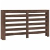 Cache-radiateur chêne marron 149x20x82 cm bois d'ingénierie 