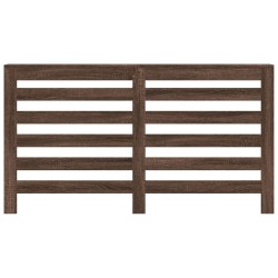 Cache-radiateur chêne marron 149x20x82 cm bois d'ingénierie 