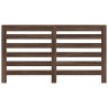 Cache-radiateur chêne marron 149x20x82 cm bois d'ingénierie 