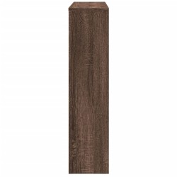 Cache-radiateur chêne marron 149x20x82 cm bois d'ingénierie 