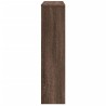 Cache-radiateur chêne marron 149x20x82 cm bois d'ingénierie 
