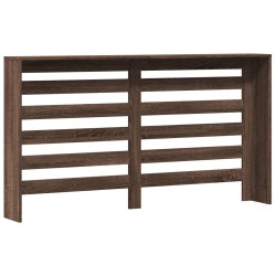 Cache-radiateur chêne marron 149x20x82 cm bois d'ingénierie 