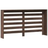 Cache-radiateur chêne marron 149x20x82 cm bois d'ingénierie 