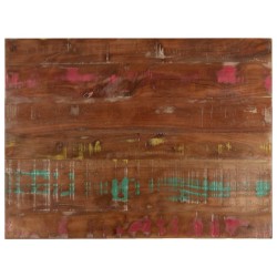 Dessus de table 90x50x3,8 cm rectangulaire bois massif récupéré 