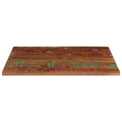 Dessus de table 90x50x3,8 cm rectangulaire bois massif récupéré 