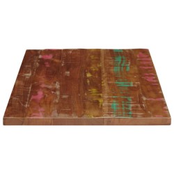 Dessus de table 90x50x3,8 cm rectangulaire bois massif récupéré 