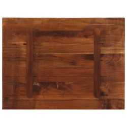 Dessus de table 90x50x3,8 cm rectangulaire bois massif récupéré 
