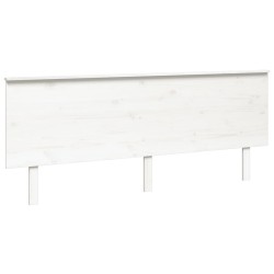 Tête de lit Blanc 204x6x82,5 cm Bois massif de pin 